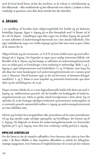Billedet viser: Et uddrag fra Rasmus Alenkærs sidste bog som omhandler strukturel stabilitet som et problem for skolens praksis.