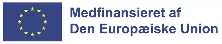 EU-logo med teksten: Medfinansieret af Den Europæiske Union