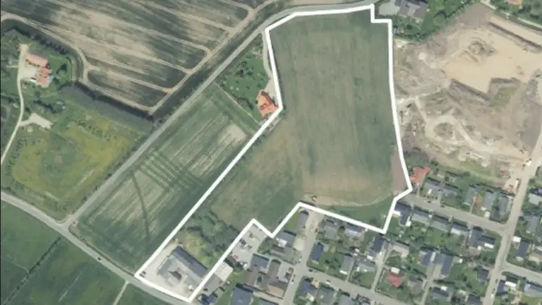 Billede af planområdets afgrænsning