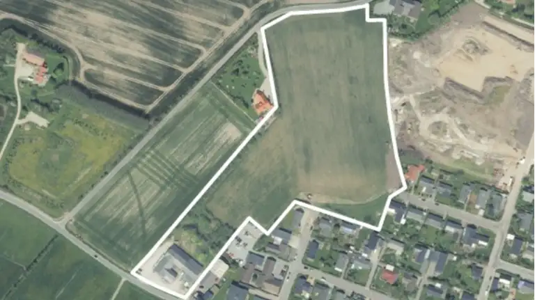 Billede af planområdets afgrænsning