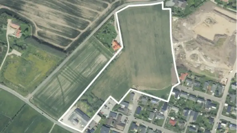 Billede af planområdets afgrænsning