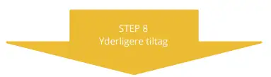 Step 8: Yderligere tiltag